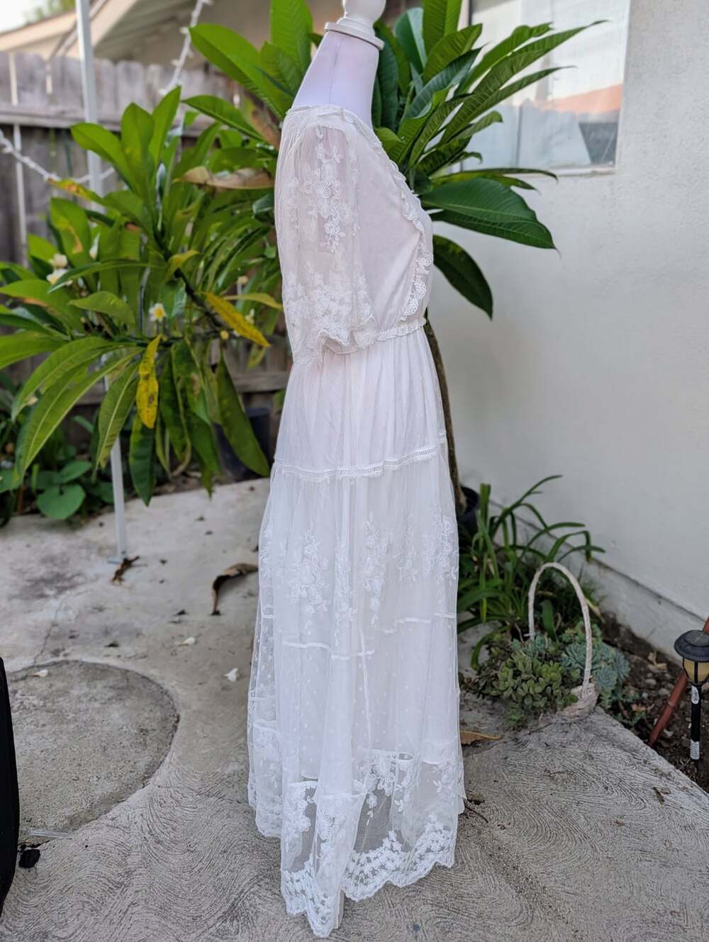 JJ's House Magalie lace maxi dress boho girlhood core coquette romantic large - Picture 6 of 12
